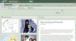 Desktop Screenshot of element-girls.deviantart.com