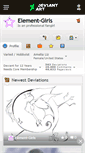 Mobile Screenshot of element-girls.deviantart.com