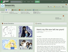 Tablet Screenshot of element-girls.deviantart.com