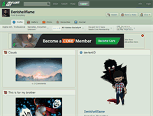 Tablet Screenshot of denishellflame.deviantart.com