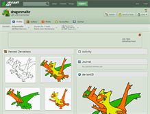 Tablet Screenshot of dragonmalte.deviantart.com
