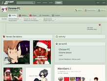 Tablet Screenshot of chrome-fc.deviantart.com
