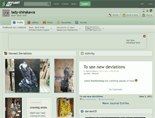 Tablet Screenshot of lady-shirakawa.deviantart.com