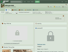 Tablet Screenshot of katsuya-nara.deviantart.com