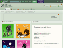 Tablet Screenshot of milk-soup.deviantart.com
