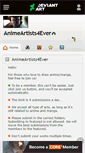 Mobile Screenshot of animeartists4ever.deviantart.com