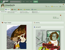 Tablet Screenshot of crimsonfury94.deviantart.com