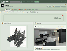 Tablet Screenshot of maciel.deviantart.com