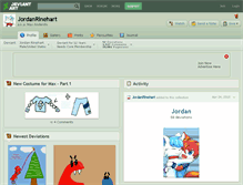 Tablet Screenshot of jordanrinehart.deviantart.com