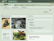Tablet Screenshot of maetria.deviantart.com