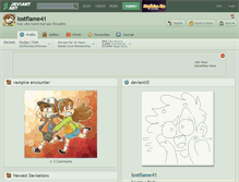 Tablet Screenshot of lostflame41.deviantart.com