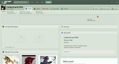 Desktop Screenshot of collared-and-wild.deviantart.com