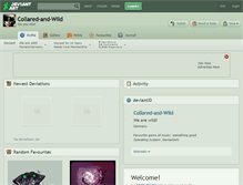 Tablet Screenshot of collared-and-wild.deviantart.com