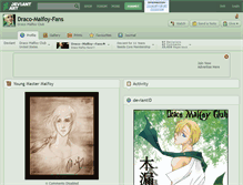 Tablet Screenshot of draco-malfoy-fans.deviantart.com