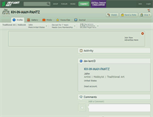 Tablet Screenshot of kh-in-mah-pantz.deviantart.com
