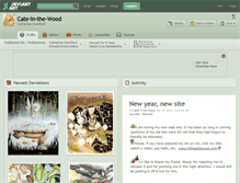 Tablet Screenshot of cate-in-the-wood.deviantart.com