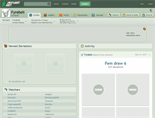 Tablet Screenshot of fyrebell.deviantart.com