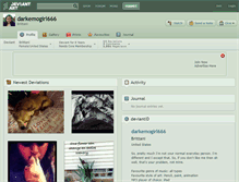 Tablet Screenshot of darkemogirl666.deviantart.com