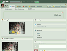 Tablet Screenshot of larry.deviantart.com