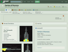 Tablet Screenshot of damian-of-romulus.deviantart.com