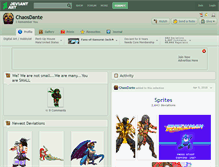 Tablet Screenshot of chaosdante.deviantart.com