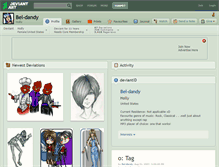 Tablet Screenshot of bel-dandy.deviantart.com