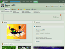 Tablet Screenshot of dragoncrystal21.deviantart.com