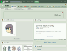 Tablet Screenshot of janver.deviantart.com
