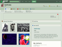 Tablet Screenshot of halofreaky.deviantart.com