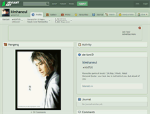 Tablet Screenshot of kimhaneul.deviantart.com