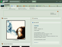 Tablet Screenshot of merekd.deviantart.com