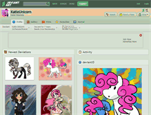 Tablet Screenshot of katieunicorn.deviantart.com