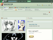 Tablet Screenshot of maria-holic-club.deviantart.com