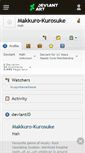 Mobile Screenshot of makkuro-kurosuke.deviantart.com