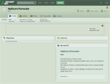Tablet Screenshot of makkuro-kurosuke.deviantart.com