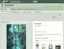Tablet Screenshot of camille-marie.deviantart.com