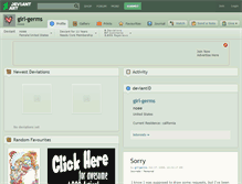 Tablet Screenshot of girl-germs.deviantart.com