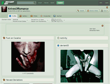 Tablet Screenshot of knivesofromance.deviantart.com