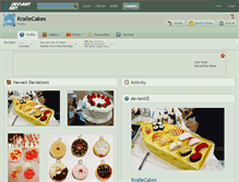 Tablet Screenshot of krallecakes.deviantart.com