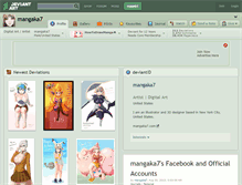 Tablet Screenshot of mangaka7.deviantart.com