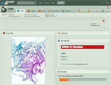 Tablet Screenshot of cidio.deviantart.com