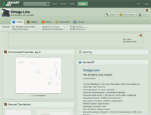 Tablet Screenshot of omega-lino.deviantart.com
