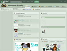 Tablet Screenshot of peppershay-fanclub.deviantart.com