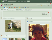 Tablet Screenshot of lii-santhewierd.deviantart.com