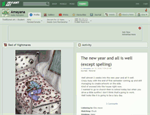 Tablet Screenshot of amayana.deviantart.com
