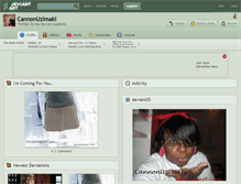 Tablet Screenshot of cannonuzimaki.deviantart.com