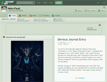 Tablet Screenshot of neko-faust.deviantart.com
