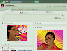 Tablet Screenshot of lillmissthang.deviantart.com