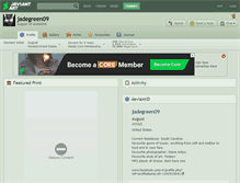 Tablet Screenshot of jadegreen09.deviantart.com