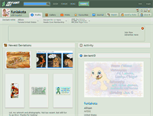 Tablet Screenshot of funlakota.deviantart.com